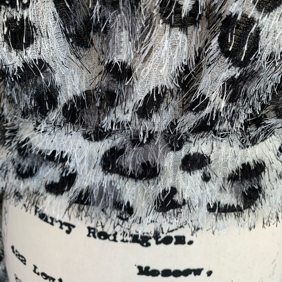 Extra Belleza Faux Leather Trim Animal Print Jacket Fashion M - Picture 13 of 16